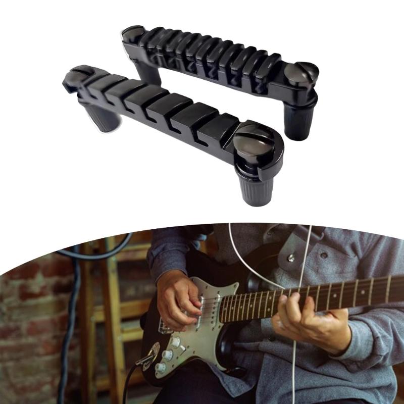 Electric Guitar Bridge Replacement Guitar Bridge Tailpiece Top Hanging String Individual Saddles Easy To Install