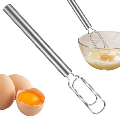 Manuell Handmixer Kök Äggvisp Rostfritt Stål Kulmixer Manuell Metall Äggvisp för Matlagning Blandning Kök Bakverktyg