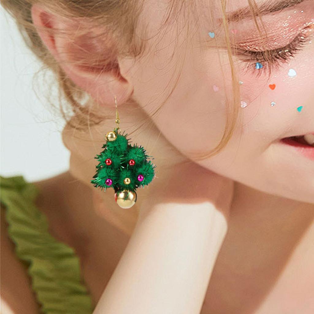 Trendy Adjustable Length Christmas Pendant Earrings Stylish Fashion Jewelry Accessory for Women Daily Use Casual Wear