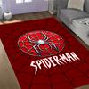 Spider-Man Red Background Non-Slip Rug - Polyester, Home Decor, Suitable for Bedrooms, Living Rooms, Entryways, and Studios