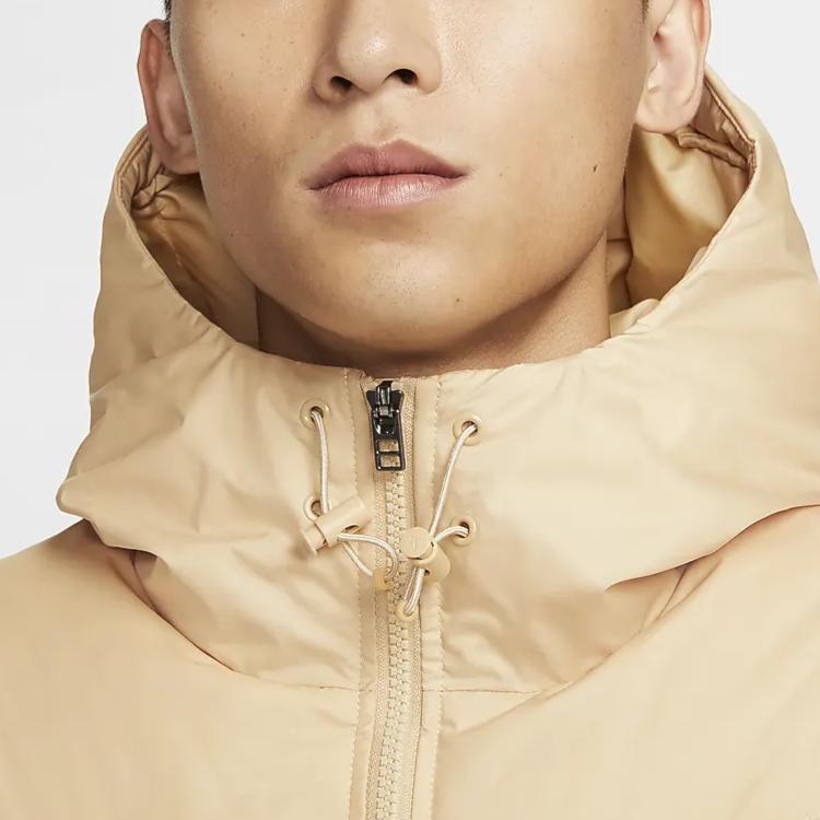 New Nike Storm FIT Windrunner Down Jacket Men's Sesame Brown HQ4183-233