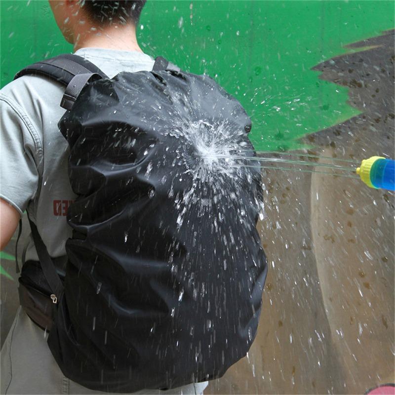 Backpack Rain Cover 35L Outdoor Camping Hiking Mountaineering Dust Backpack Covers Waterproof Rain Cap Cover Phrase Pattern