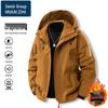 Herren Kapuzen-Outdoor-Jacke mit Fleece-Futter