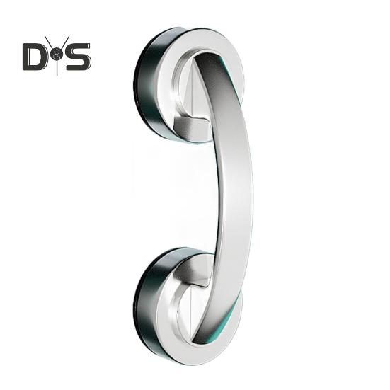 

Ручка для стеклянной двери, грузоподъемность 10 кг, надежное сцепление, простая установка, универсальная присоска, ручка для раздвижной двери в ванную комнату серебряный