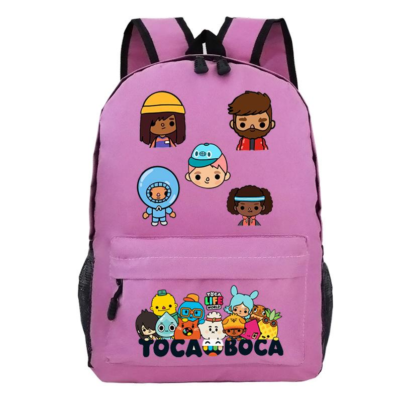 Toka Life World Printed Travel Bag 2023 Cross-border New Casual Backpack