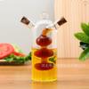 Double Glass Pot Kitchen Supplies Seasoning Bottle Soy Sauce Bottle Vinegar Bottle Glass Oil Vinegar Pot Kitchen Accessories