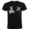 Das Fitto Yi Fiti Paldis Rockmusik-T-Shirt mit Aufdruck, Freizeitkleidung, ist die ideale Wahl für Musikliebhaber.
