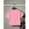 Girls Crewneck Short Sleeve Tee, Halloween Graphic Print Soft Casual Sport Top for Teens