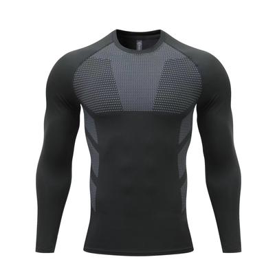 Men's High Elastic Quick-Dry Sports Tights: Cross-Border PRO Sweat-Absorbing Long-Sleeve Cycling T-Shirt