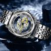 Men's Quartz Watches Fully Automatic Luminous Hollow Watch Non Mechanical Wristwatch