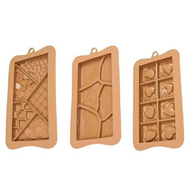 Food Grade Silicone Baking Molds Cocoa Pods/Heart/Puzzle Mould For Chocolate Cake Decoration Kitchen Accessory