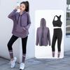 Felpa con cappuccio sportiva larga taglie forti da donna 2023 per fitness e yoga