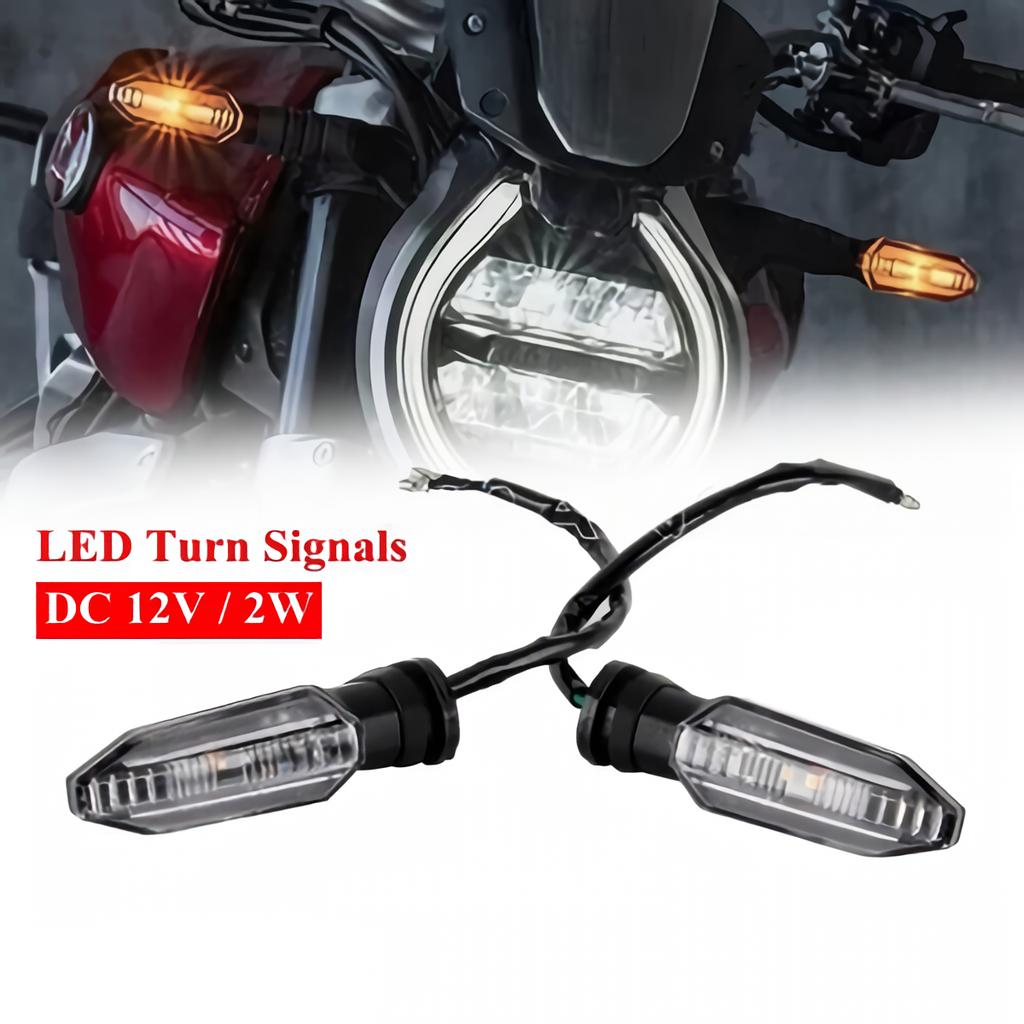 2Pcs Motorcycle Turn Signals Lights 12V LED Turn Signal Indicator Light For HONDA X-ADV 750 CB1000R CB1100RS CBR650R