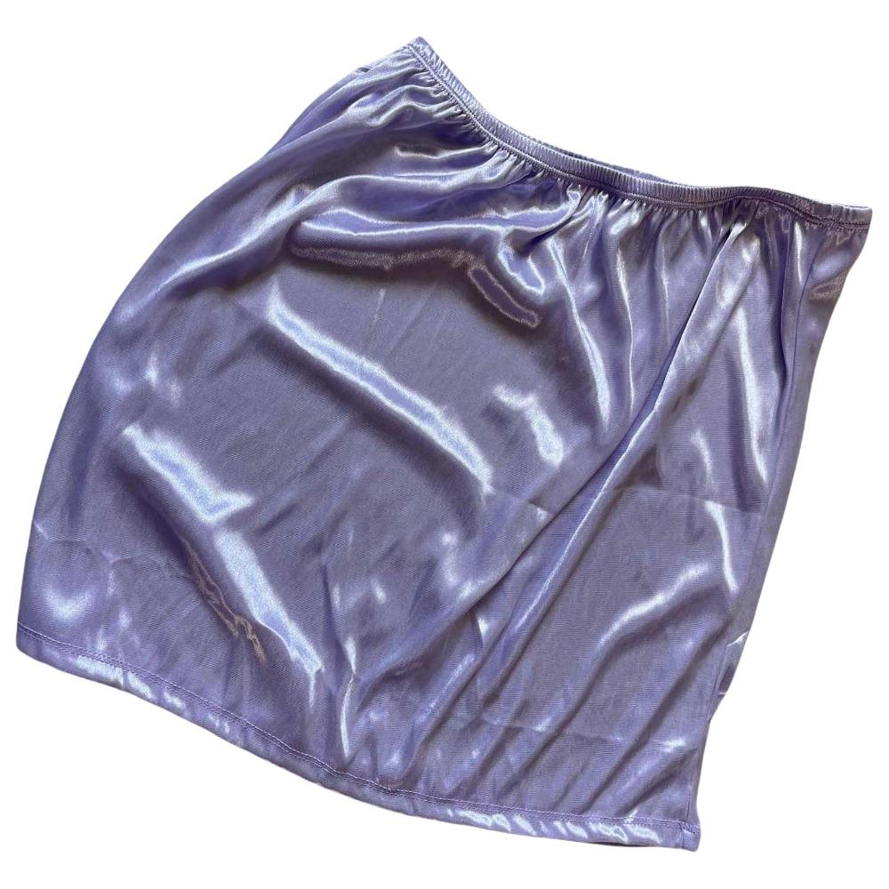 

Short Length Half Slips Petticoat 40cm Skirt Basic Underdress Women Dress Underskirt Slips Travel фиолетовый