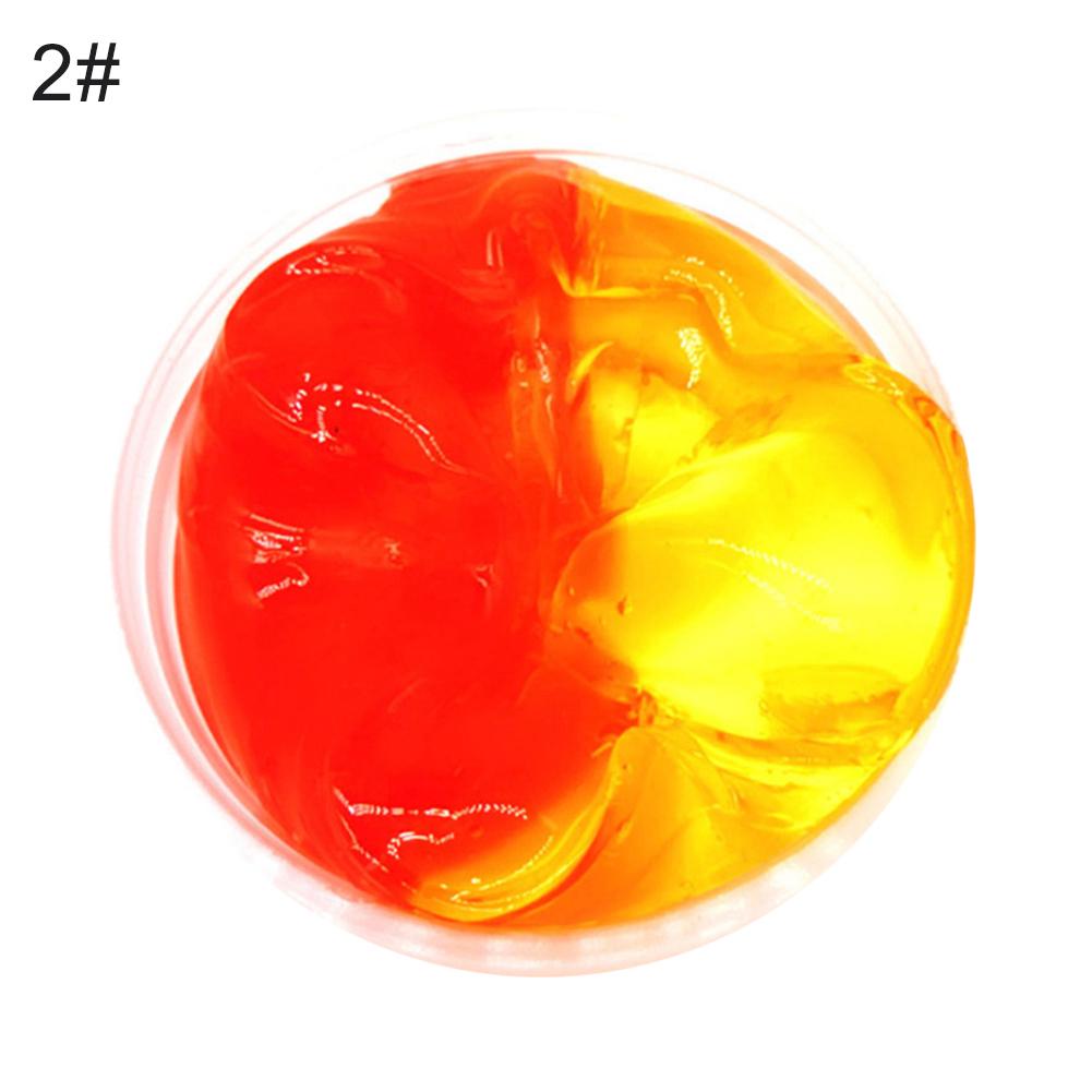 NO.KK Clear Crystal Slime Stretchy Clay Stress Relieve Kids Toy Funny Stressre Lief
