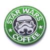 PHOENIX IKKI Star Wars Coffee Guns and Coffee Embroidered Tactical Velcro Compatible Patch, Applique,