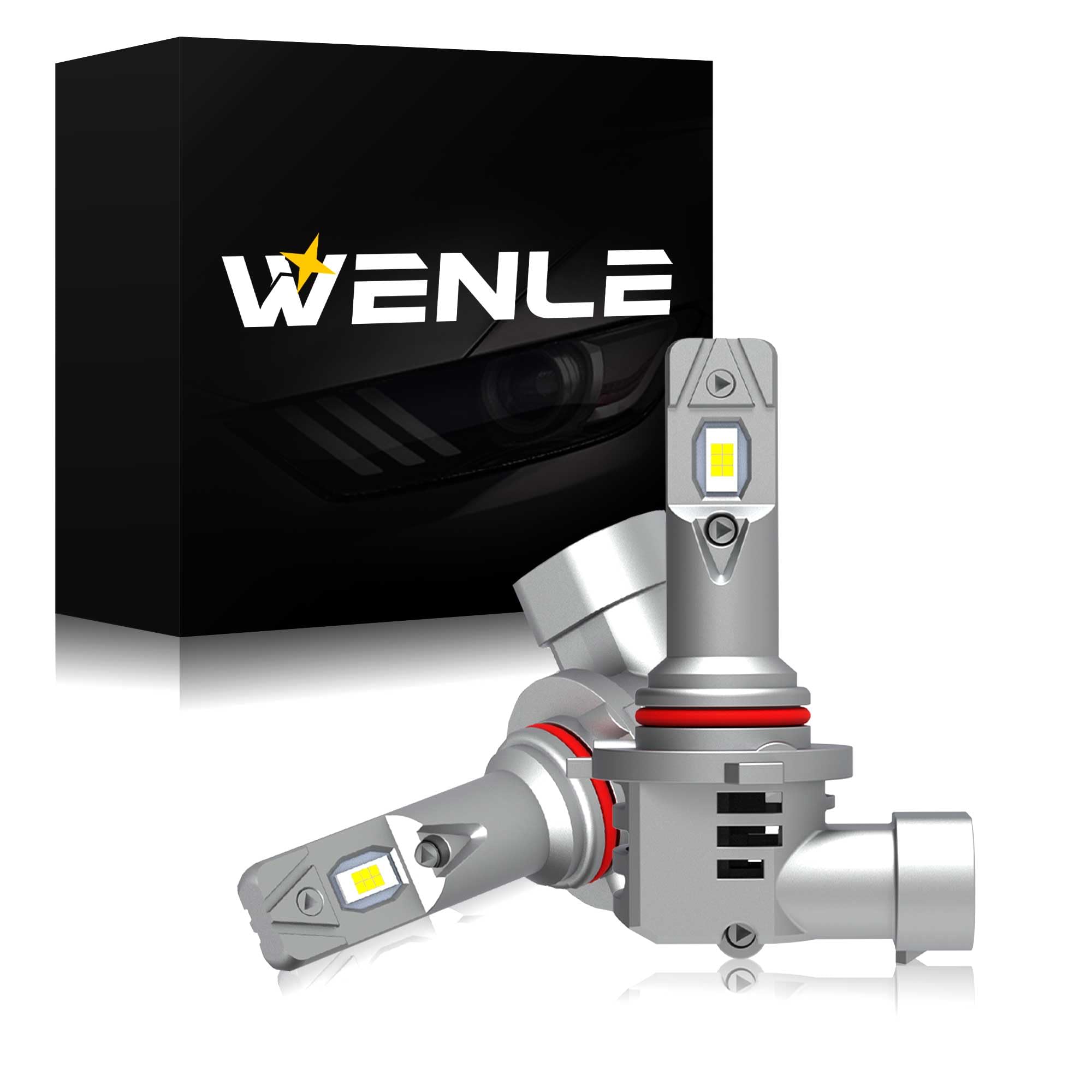 

WENLE Genuine Halogen Size + 18,000 LM HB3/HB4 Common Use, LED Headlight, Compatible with HB3/HB4 shared белый