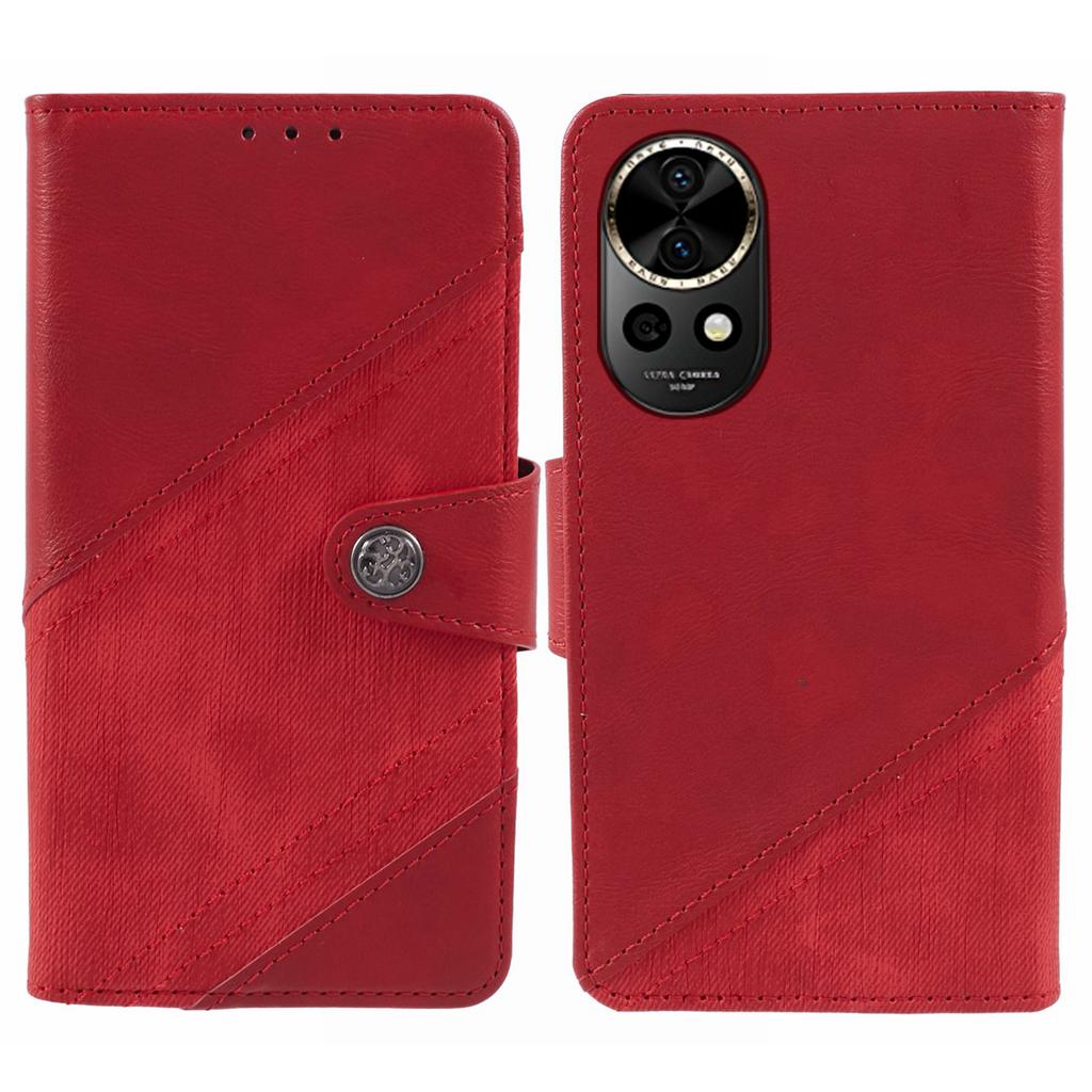 For Huawei Nova 12 Pro 5G/nova 12 Ultra 5G Cell Phone Case Splicing Crazy Horse Texture PU Leather Wallet Cover