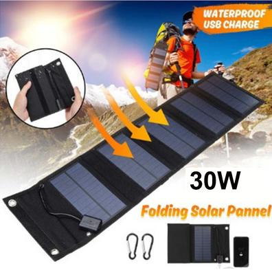 30W składany panel słoneczny 5V USB przenośna ładowarka baterii do telefonu komórkowego wodoodporny power bank do wędkowania na świeżym powietrzu