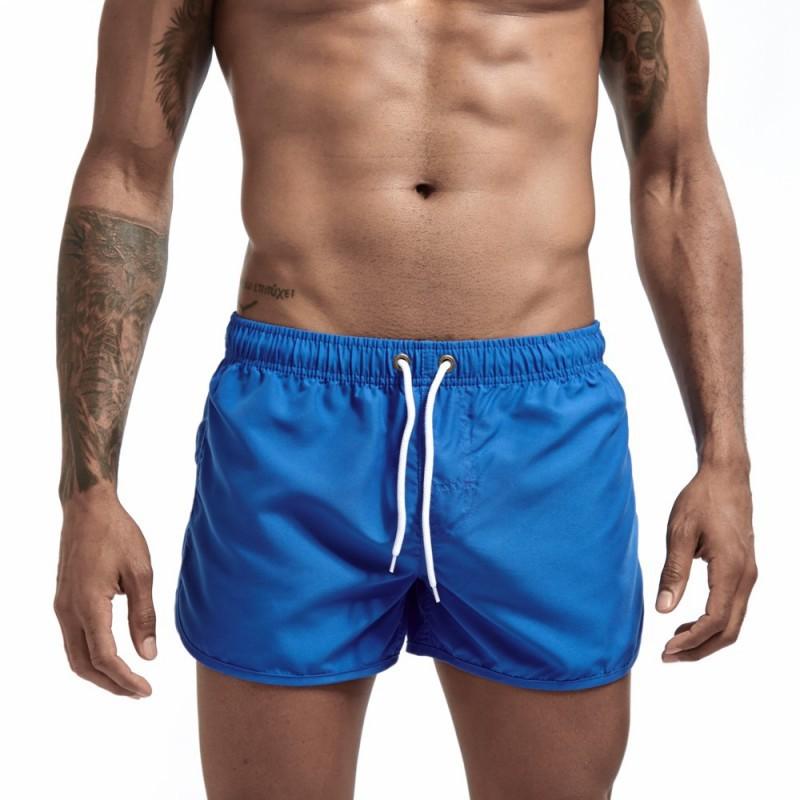 Summer New Men's Fashion Beach Shorts Polyester Quick-drying Sports Quarter Pants
