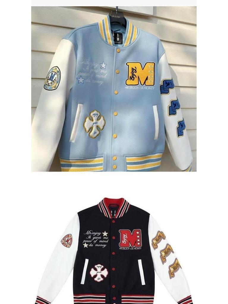 Unisex Amerikanischer Street Style Maillard Bomberjacke: Herbst Lockere Passform für Paare