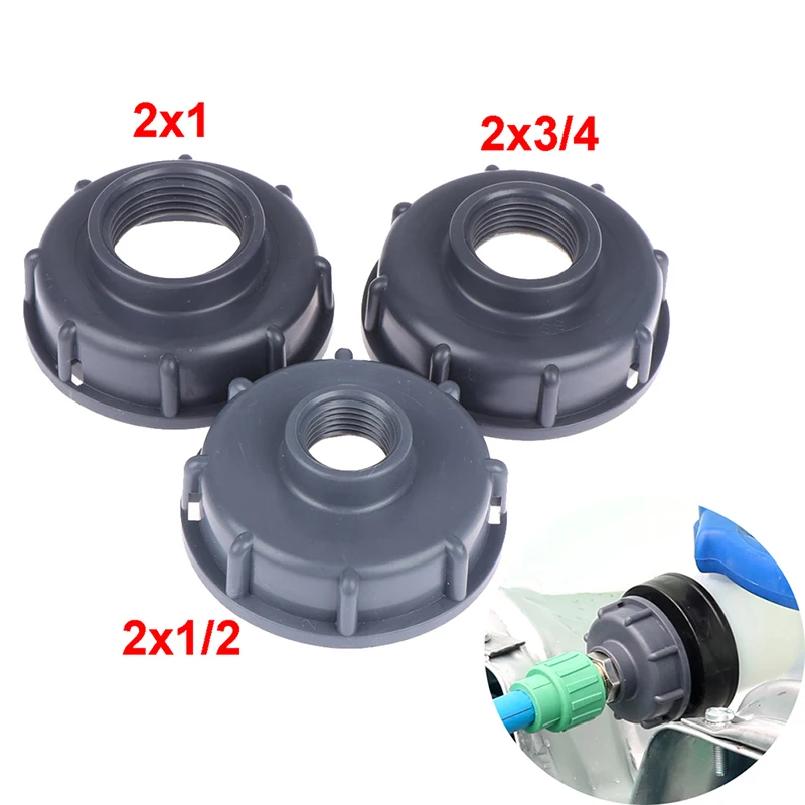 Durable IBC Tank Fittings S60X6 Coarse Threaded Cap 60mm Female Thread To 1/2",3/4",1" Adaptor Connector