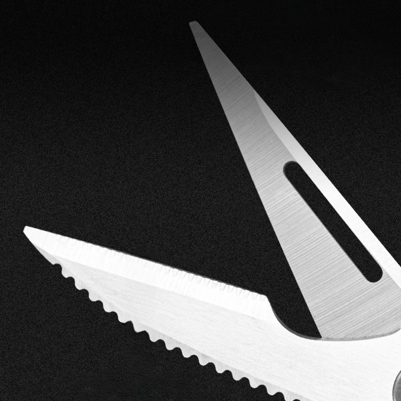 Foarfece ascuțite de bucătărie Foarfece multifuncționale din oțel inoxidabil pentru oase de pui Foarfece puternice și convenabile de uz casnic