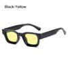Trendy Thick Square Sunglasses Chunky Beach/Travel/Streetwear Rectangle Shades UV400 Protection Eyewear for Women & Men