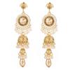 Zinc Zinc Alloy Bell Tassel Earrings Luxury Ethnic Style Ear Studs Rhinestone Pearls Ear Drop  Holiday