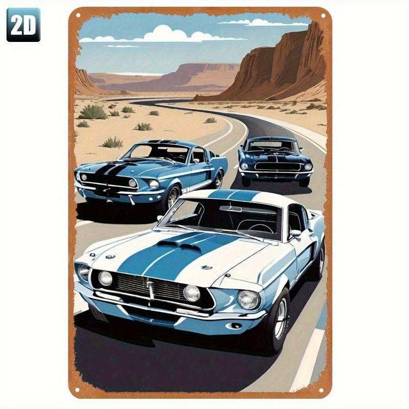 Retro Metall Blechschild Kunst Wanddekor für Auto Garage Man Cave Bar