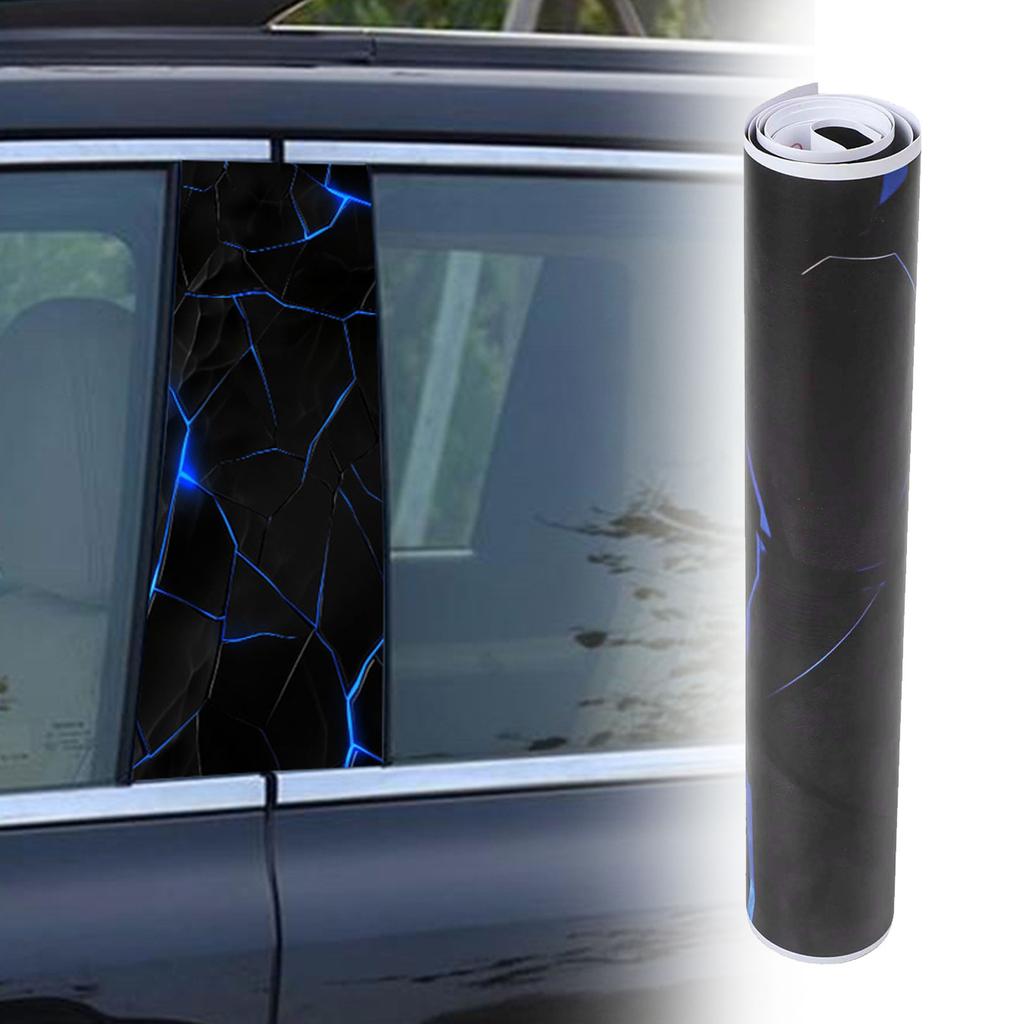Ideal For Car Enthusiasts 3D Car Decal Car Door Pillar Easy Installation Waterproof Sticker Fashionable Car Decoration