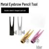 Double-Sided U-Shaped Metal Pencil Sharpener for Eyebrow and Wooden Pencils