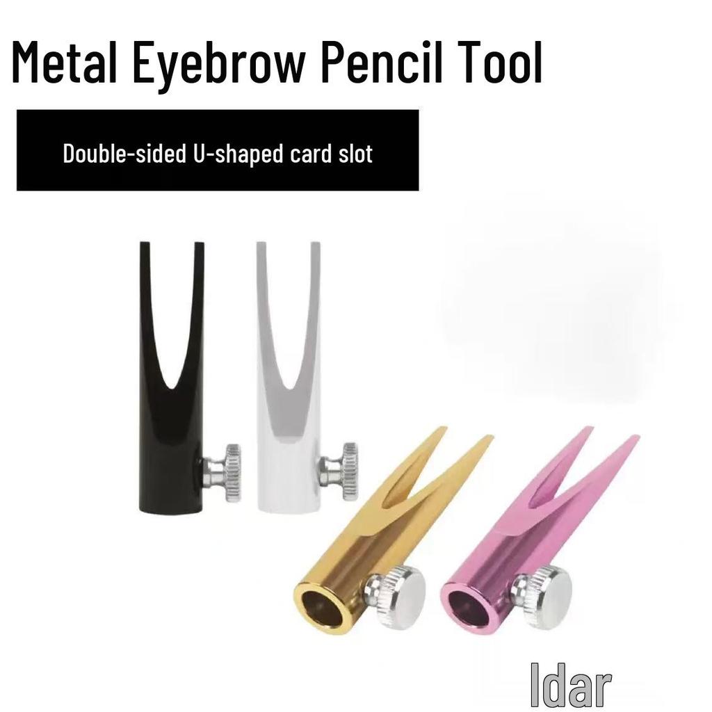 Double-Sided U-Shaped Metal Pencil Sharpener for Eyebrow and Wooden Pencils