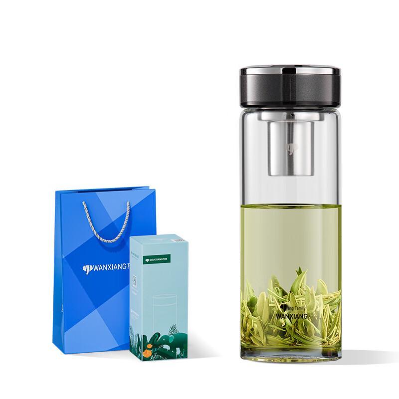 Wanxiang Portable Single-Layer Borosilicate Glass Tea Infuser Bottle