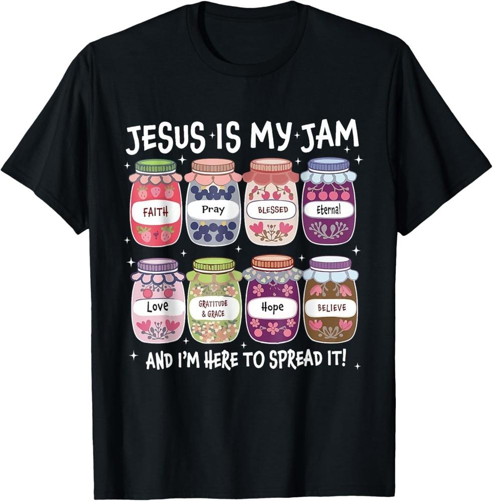 

Иисус — мой джем, и я здесь, чтобы его распространять Христианская футболка унисекс XL