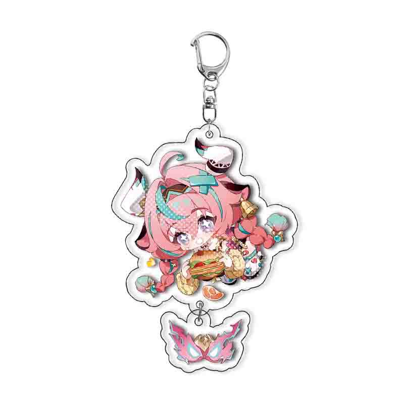 Keychain Girl Cute Cartoon Ifa Varesa Keychains Anime Princess Pendant Key Ring Game Gift