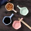 Mini Seasoning Bowl All-purpose Wheat Straw Seasoning Small Dish with Handle Sauce Vinegar Seasoning Dish Sauce Snack Plate 1pcs