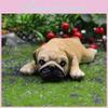 Pug Resin Animal Sculpture Cute Dog Ornament For Wedding And Birthday Gifts