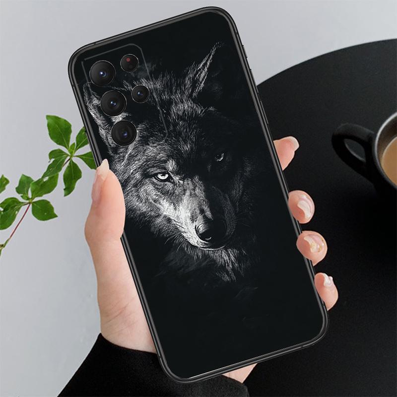 Phone Case For Samsung A55 A16 A56 A36 A35 A15 A53 A54 A33 A34 A25 A05S A52 A52S A14 A26 A71 Animal Wolf