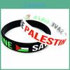 Elegante Braccialetto in Silicone della Palestina con l'Iconico Design della Bandiera Palestinese