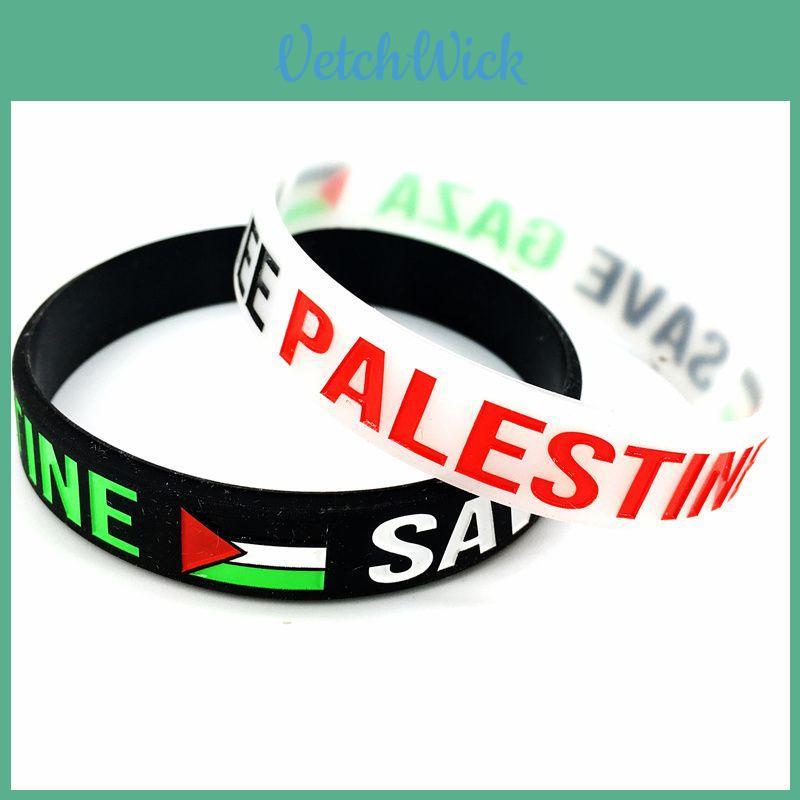Stylish Palestine Silicone Wrist Band Featuring The Iconic Palestinian Flag Design