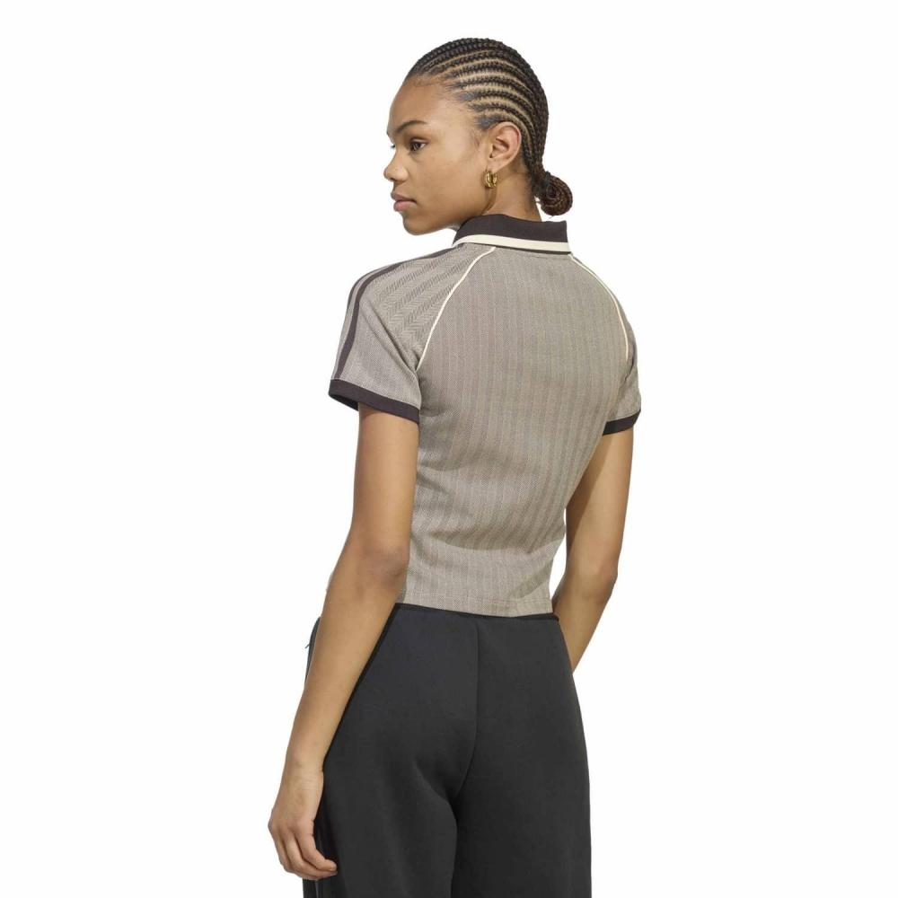adidas W tWeed Polo Shirt Light broWn Kx1871