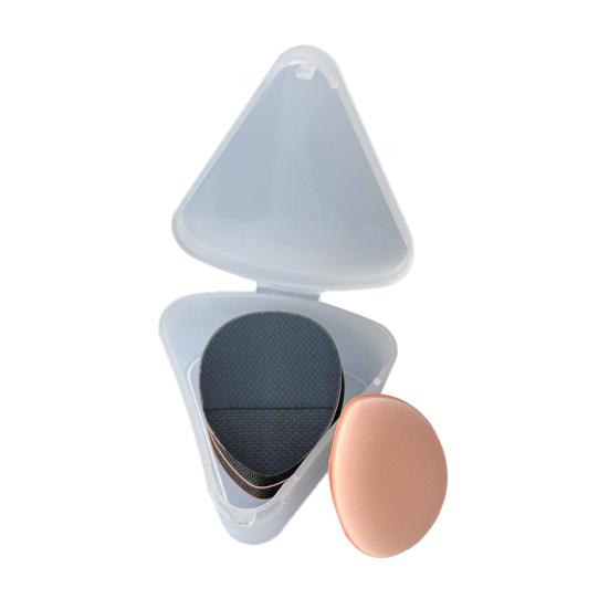 Sopro de dedo de alta elasticidade, berços de dedo, formato de ponta dos dedos, chinelos pequenos, acessório corretivo, base de maquiagem de poliuretano, esponja