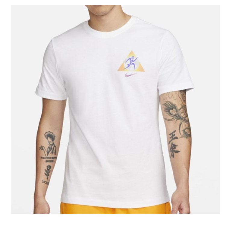 Nike Logo Print Casual Short Sleeve T-Shirt Men Tops White DQ1070-100