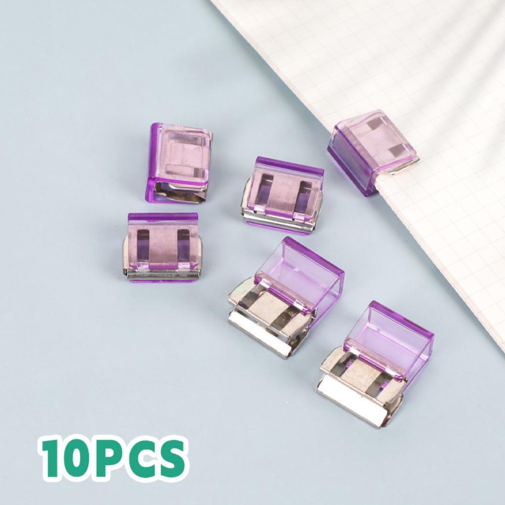 Morandi Color Letter Paper Clip Transparent Test Paper File Folder Push Clip  School Office