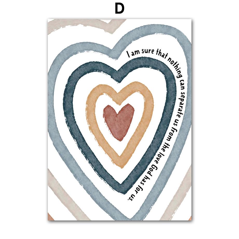 

Сердце Корона Радуга Христианская Библия Детские постеры на скандинавскую тему и принты настенная живопись на холсте фотографии детская комната церковный декор 30X40 cm No Framed