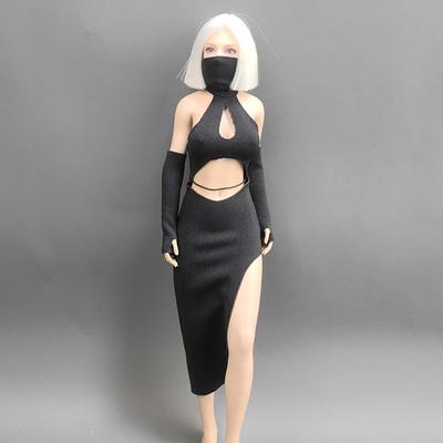 [TOYBARJAPAN] Figurine échelle 1/6 compatible avec TBLeague et autres corps YEESENYIYI Jupe longue fendue chinoise et manchons (corps et tête non inclus)