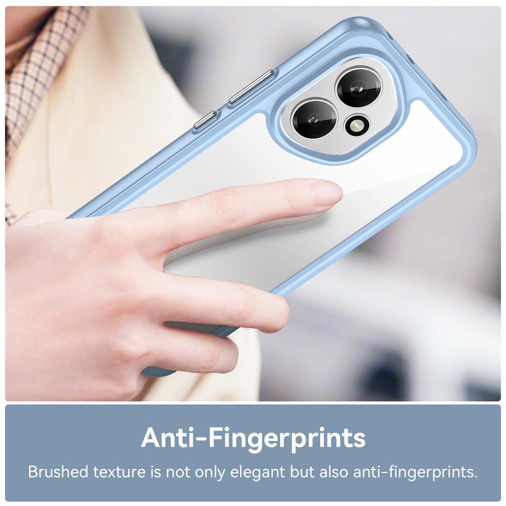 Dla Honor 400 5G (Światowy) Etui na telefon WANLONFENG Seria XC Pokrowiec z TPU i akrylu ze szkłem hartowanym (Duży otwór soczewki)