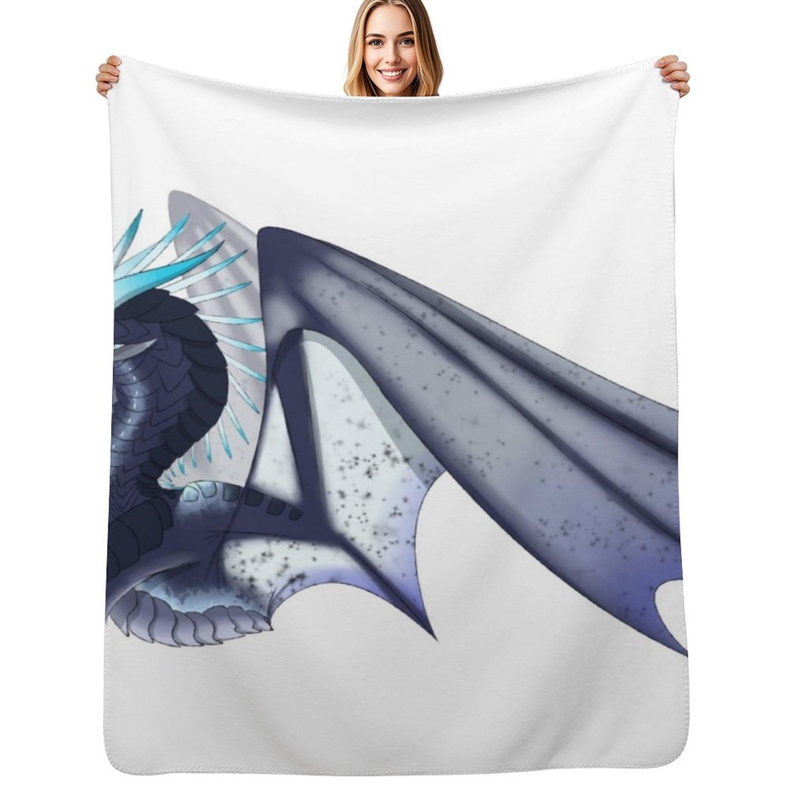 Wings of Fire Whiteout Throw Blanket Elegant Warm Throw Blanket for Hotel Home 102x76cm(40x30in)