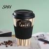 Travel Cup 470ml Coffee Mug Decal Design Insulation Portable Milk Bottle Bamboo Fiber Degradable Water for